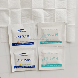 Haute qualité emballage individuel jetable non-tissé surface lentille nettoyage lingettes humides tampons désinfection - Product Image 3