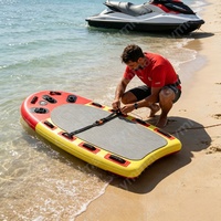Planche de sauvetage personnalisée pour PWC, traîneau gonflable Drop Stitch pour le sauvetage aquatique, jet ski pour le transfert de personnel de sauvetage, embarcation aquatique