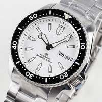 Montres automatiques personnalisées pour hommes, lumineuses, étanches, de luxe, mécaniques, pour la plongée, achetées en gros.