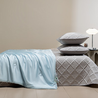 Ensemble de couette d'été réversible en Lyocell de qualité supérieure, imprimé actif, matelassé, pour la décoration de chambre, plusieurs tailles disponibles