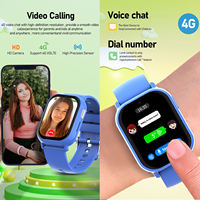 Montre intelligente pour enfants M05, 1,52 pouces, carte SIM 4G, GPS, SOS, appel vidéo, étanche, anti-perte, pour garçons et filles de 8 à 12 ans