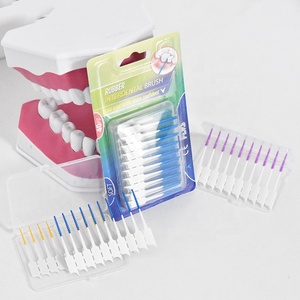 GMP CE BSCI approved dental soft picks Soft Rubber Toothpick Interdental stick interdental soft brush picks