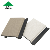 Revêtement mural en grain de bois WPC de style moderne Panneaux muraux extérieurs Panneaux en bois composite Revêtement cannelé pour maison