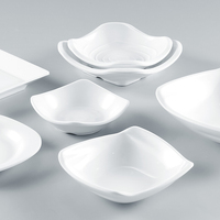 Plat à sauce soja et assiette à sushi en mélamine blanche, design nordique, non toxique et écologique, pour hôtels et restaurants (vente en gros)