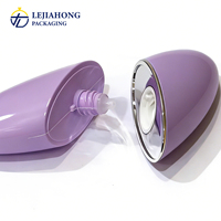 Flacon cosmétique personnalisé en forme de cœur électroplaqué de 35 ml, technologie de surface de matériau sur mesure pour lotion solaire et faux cils