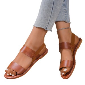 Sandales plates d'été 2025 pour femmes QF1 – Chaussons en PVC et EVA avec cristaux, chaussures décontractées à talon ouvert - Product Image 5