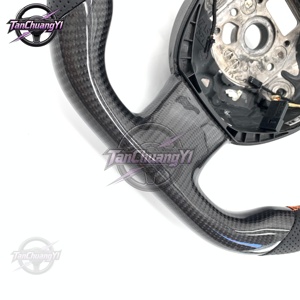 Volante de Fibra de Carbono para Automóvil, Compatible con <span class=keywords><strong>Audi</strong></span> A3 (8P) Sportback, A4 (B8) Avant, A5 (8T), A6 (C6), A8 (D3), Q5 (8R), Q7 - Product Image 5
