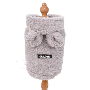 Rompi hoodie telinga kelinci lucu musim gugur/musim dingin nyaman hangat bulu karang anjing motif lucu huruf klasik pakaian hewan peliharaan Cosplay - Product Image 3