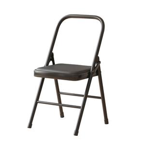 Silla de Yoga Plegable con Marco Metálico Negro para Uso Doméstico y en Oficinas Públicas - Product Image 5