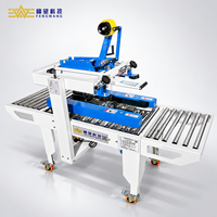 Máquina de Selagem de Caixas Elétrica Ajustável FW-FXJ-40, Seladora Semi-Automática de Fita Superior e Inferior para Embalagens Químicas e de Mercadorias