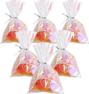 Sacs en plastique OPP de 6 x 12 pouces avec attaches torsadées, sacs en cellophane pour friandises, sacs à bonbons pour boulangerie, biscuits - Product Image 5