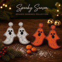 Anting Manik-manik Natal 24 Model Santa Claus Manusia Salju Pohon Natal Hantu Lonceng Sepatu Bot Perhiasan Pesta Liburan Grosir