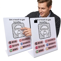 Étiquette autocollante NFC sans contact 13,56 MHz pour menu de table, paiement par contact ou commande rapide par scan