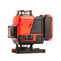 Niveau laser industriel 4D vert 520nm à 16 lignes, auto-nivelant, avec support magnétique, batterie au lithium et garantie de 3 ans pour montage mural