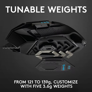 Ratón para Juegos <span class=keywords><strong>Logitech</strong></span> <span class=keywords><strong>G502</strong></span> Hero <span class=keywords><strong>Lightspeed</strong></span> Original de Alto Rendimiento, Negro, 25600 dpi, Ratón para Juegos con Cable para PC - Product Image 4