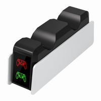 Support de charge premium pour manettes sans fil PS5, chargeur rapide double avec affichage de l'état, station de charge compacte P5