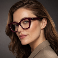 Lunettes rondes Mazzucchelli, lunettes fabriquées à la main au Japon, monture en acétate italien, fabriquées en Chine