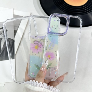 Nouvelle arrivée : <span class=keywords><strong>Coque</strong></span> de téléphone <span class=keywords><strong>incassable</strong></span> 3-en-1 avec motif imprimé en résine époxy et nœud papillon orné de diamants pour SPARK 50 4G, CAMON 50 4G, SPARK GO 3 - Product Image 5