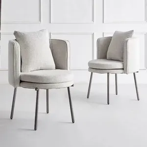 豪华意大利餐椅酒店别墅售楼处现代设计师单人谈判椅书椅