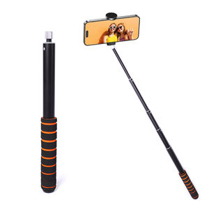 Perche à selfie télescopique multifonction en aluminium avec verrouillage rotatif, poignée en EVA, longueur réglable de 300 à 1350 mm, utilisation intérieure/extérieure - Product Image 1
