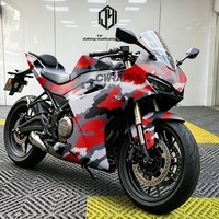 Film de camouflage pour voiture, moto et cyclomoteur, style désert numérique, autocollant de camouflage simulé en PVC
