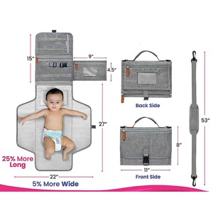Có Thể Điều Chỉnh Dây Đeo Xách Tay Đóng Mở Tã Thay Đổi Pad Lớn Có Thể Gập Lại Tã Changer Với Túi Du Lịch Cho Bé Tã Thay Đổi - Product Image 4