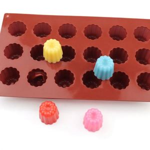 Moule en silicone 3D écologique à 18 cavités, forme ronde, pour la fabrication artisanale de gâteaux, bougies et savons, avec logo personnalisé, OEM/ODM - Product Image 1