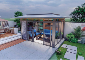 Pérgola de Alumínio Impermeável para Exterior com Sistemas de Telhado em Grande Quantidade para Uso na Temporada de Verão, Estrutura Metálica Durável - Product Image 5