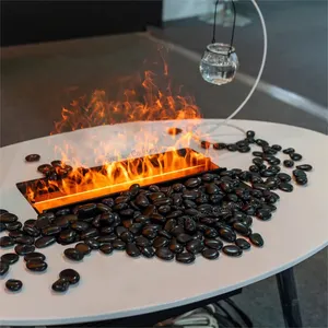 图雅Wifi应用控制小尺寸桌面壁炉仿真火焰3D蒸汽电水蒸气壁炉