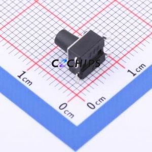 TC-6601-8-160G Tactile Switch SMD-4P,6x6mm Switch Single Pole Single Throw Round Button 1.6N Vertical Mount - Product Image 2