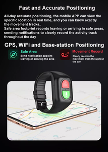 Wonlex 4G S8 Health Bracelet Multiple Positioning Modes GPS Tracker SOS <strong>Button</strong> Voice <strong>Calling</strong> Waterproof Smart <strong>Elderly</strong> Watch - Product Image 6