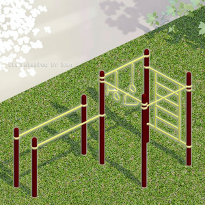 Acciaio Pull-Up Monkey bar per adulti attrezzature per il Fitness all'aperto per il parco esercizio - Product Image 1
