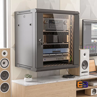 Armoire de serveur murale 19 pouces à isolation acoustique, certifiée CE ISO, charge statique 60 kg, armoire réseau anti-bruit