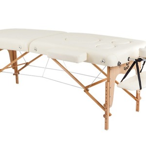 Lit de physiothérapie portable Kanglu, lit de beauté pliable en bois pour la salle de sport, appareil de soins de santé avec fonction de pliage mécanique - Product Image 1