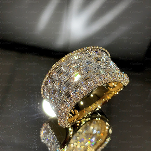 GEMLOVE Classic women <b>Ring</b> 18K Gold 4.96 Carat Lab-Grown Diamond <b>Ring</b> Exquisite Jewellery Anniversary Gift - Product Image 1