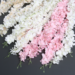 Flores artificiales de alta calidad Wisteria flores vides <span class=keywords><strong>pinturas</strong></span> al óleo decorativas suaves para Acción de Gracias graduación Artificial - Product Image 5