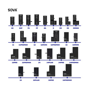 Batería de Fábrica SOVA OEM para Teléfono Móvil <span class=keywords><strong>iPhone</strong></span> 6S 6 7 8 Plus 11 12 13 14 15 Pro Max X XR XS Max, Batería para Todos los Modelos de <span class=keywords><strong>iPhone</strong></span> - Product Image 1