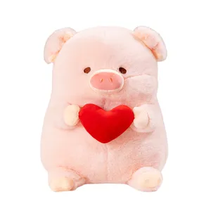 Mignon ange cochon peluche peluche jouet chinois saint valentin amour ballon cochon poupée dormir oreiller cadeau d'anniversaire