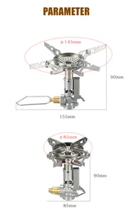 เตาแก๊สพกพาสำหรับตั้งแคมป์ CAMPINGMOON อุปกรณ์ทำอาหาร เตาแก๊สแบบพกพาสำหรับกิจกรรมกลางแจ้ง เตาแก๊สร็อคเก็ตสำหรับแคมป์ปิ้ง - Product Image 6