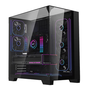 Caja de <span class=keywords><strong>PC</strong></span> para Juegos Zeromaster Aquarium ATX Mid Tower, 3 Lados de Vidrio Templado Panorámico, Caja de Ordenador para Juegos de Doble Cámara - Product Image 1