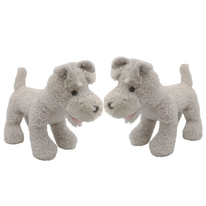 Vendita calda di alta qualità personalizzata all'ingrosso 10 pollici in piedi carino morbido farcito peluche cane grigio prezzo di fabbrica - Product Image 2