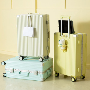 กระเป๋าเดินทาง Yongsheng ขนาด 20 นิ้ว แบบล้อลาก สีพื้น ล้อหมุนได้ พร้อมกุญแจล็อค สำหรับเดินทาง รุ่นสปริง 2025 - Product Image 3