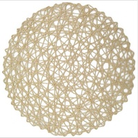 1 pièce de napperon rond tissé à la main, décoratif, bien conçu, tendance