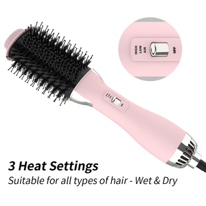 ULELAY-cepillo eléctrico de pelo y rizado, peine de pelo liso, secador de pelo y voluminizador, 1000W, pequeño cepillo de aire caliente - Product Image 3
