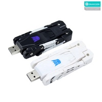 Clé USB en plastique en forme de robot transformateur chien, cadeau cool, clé USB bon marché