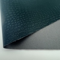 Offre Spéciale Crocodile Motif PU Rouleau De Cuir Élastique Velours Mat Surface Anti-Moisissure Tissus En Cuir Artificiel pour Vêtements