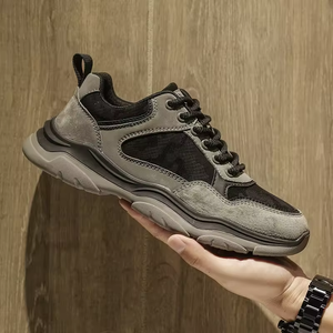 Men's Casual Sports Shoes for All Seasons High Quality walking style shoes With Breathable Mesh <b>Insole</b> Winter lace sneakers - Product Image 2