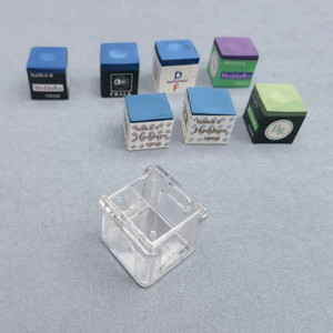 Soporte rectangular de acrílico transparente para tiza de billar, soporte para punta de taco de snooker, expositor de mesa o mostrador - Product Image 4