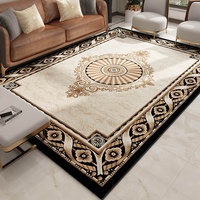 Maschinell Bedruckter Nylon-Teppich Schlafzimmerteppiche und -Läufer Wohnzimmer Beige Farbe Blumenmuster