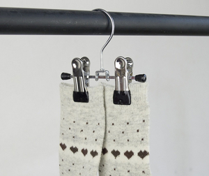 Lavinia Cintres métalliques économiseurs d'espace pour jupes et pantalons avec pinces, pour la maison et l'hôtel, très vendus et abordables - Product Image 3